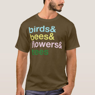 Camiseta As Aves, as Abelhas, as Flores e a Tre