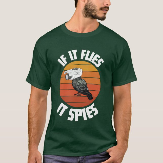 Camiseta As Aves Não São Verdadeiras Se Voarem, Espiam 30 D (Frente)