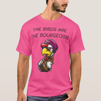 Camiseta as aves trabalham para a burguesia Triblend