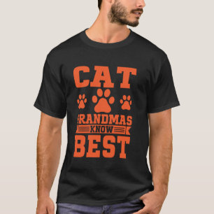 Camiseta As Avós de Gato Sabem Melhor Avó de Gato