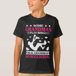 Camiseta As Avós Vão Bouldering Avó Mulheres Escalam Rocha