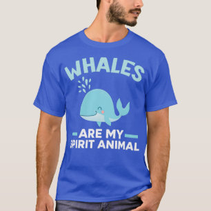 Camiseta As Baleias São O Meu Espírito Animal Mamífero Mar