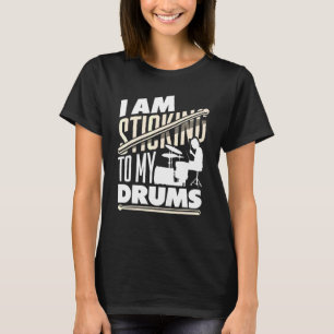 Camiseta As Barras Do Instrumento De Percussão A Que Estou 