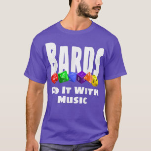 Camiseta As Barras Fazem Isso Com Música Engraçada RPG Dice
