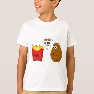 Camiseta As batatas fritas da batata são que você?