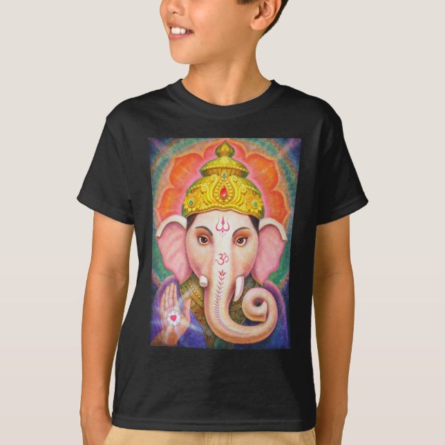 Camiseta As bênçãos de Ganesha (Frente)