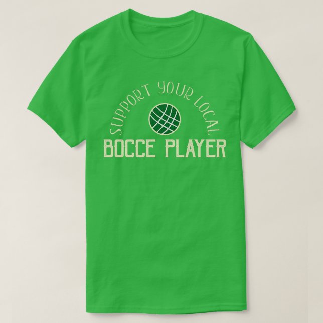 Camiseta As Bolas Engraçadas Suportam Seu Jogador Local (Frente do Design)