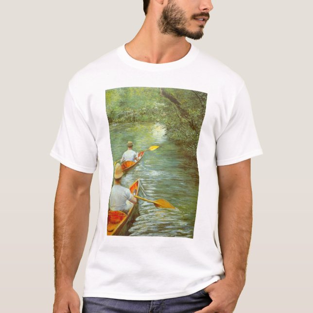 Camiseta As canoas, perissois de Gustave Caillebotte (Frente)