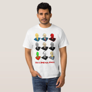 Camiseta As caras do snobe do cinema - t-shirt