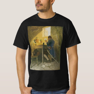 Camiseta As Cartas na Gaiola de Cluny por NC Wyeth