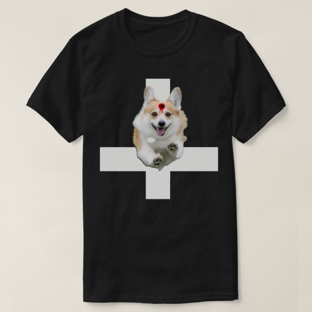 Camiseta As Cassidys originais CORGI CRUZADAS do Pastor (Frente do Design)