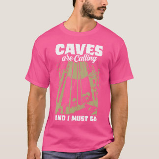 Camiseta As Cavernas Estão Ligando E Eu Tenho Que Ir Espelh