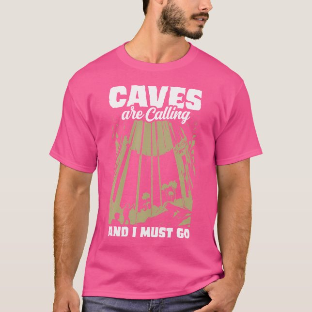 Camiseta As Cavernas Estão Ligando E Eu Tenho Que Ir Espelh (Frente)
