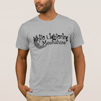 Camiseta As cinzas Moonshine o T - relâmpago branco