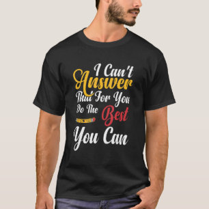 Camiseta As citações de professores não podem responder iss
