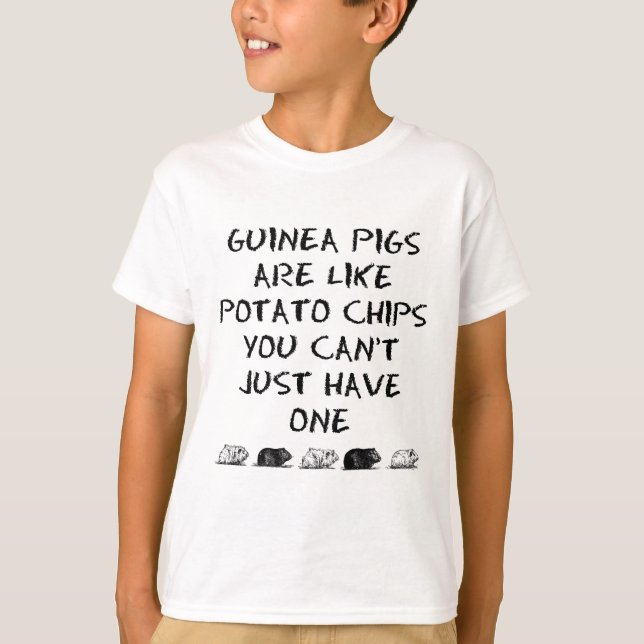 Camiseta As cobaias são como microplaquetas de batata (Frente)