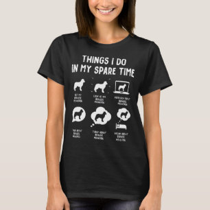 Camiseta As Coisas Da Montanha Bernesa Poupam Tempo Cachorr