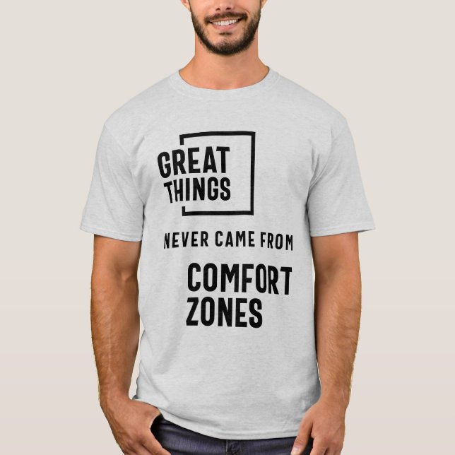 Camiseta As Coisas Do excelente Nunca Viram De Zonas De Con (Frente)