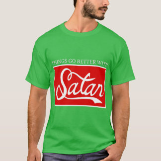 Camiseta As Coisas Vão Melhor Com o Menino Satã