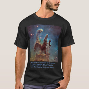 Camiseta As colunas da nebulosa de Eagle da criação