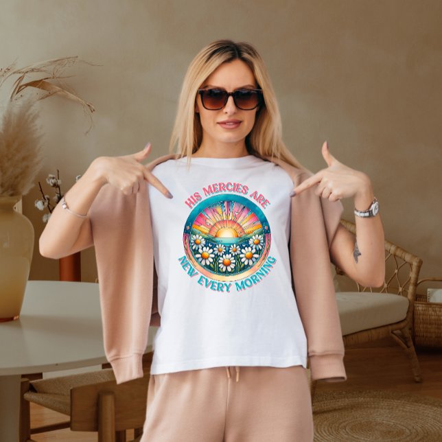 Camiseta As compaixões dele são novas todas as manhãs (Criador carregado)