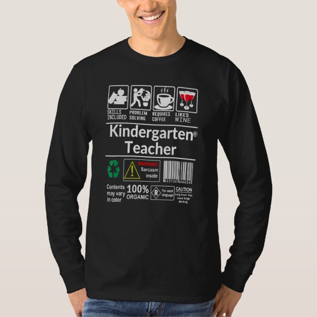 Camiseta As Competências De Professores Do Jardim De Infânc (Frente)