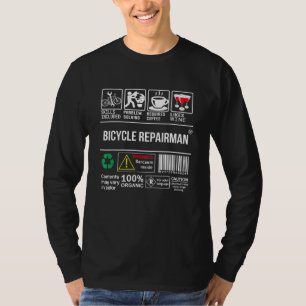 Camiseta As Competências Do Bicicleta Reparador Incluem Res