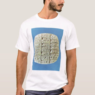 Camiseta As contas apresentam com roteiro cuneiform, c.2400