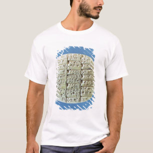 Camiseta As contas apresentam com roteiro cuneiform, c.2400
