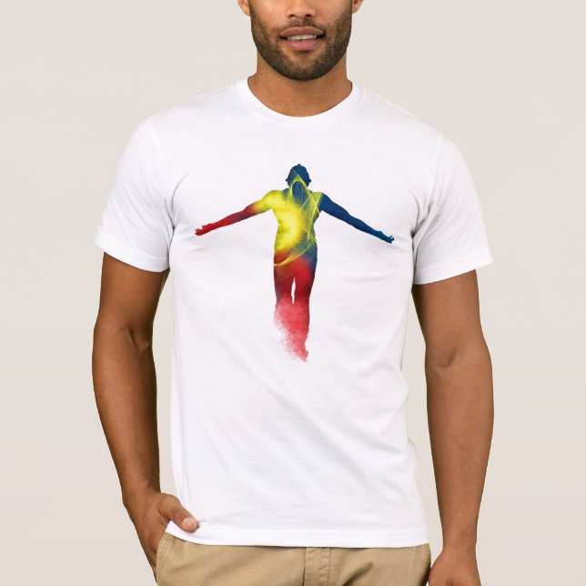 Camiseta As cores de ACIMA (Frente)