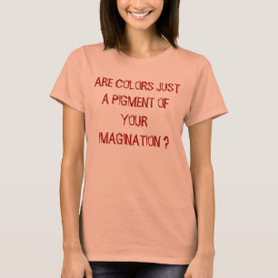 CAMISETA AS CORES SÃO APENAS UM PIGMENTO DA SUA IMAGINAÇÃO?