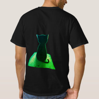 Camiseta as costas de um gato