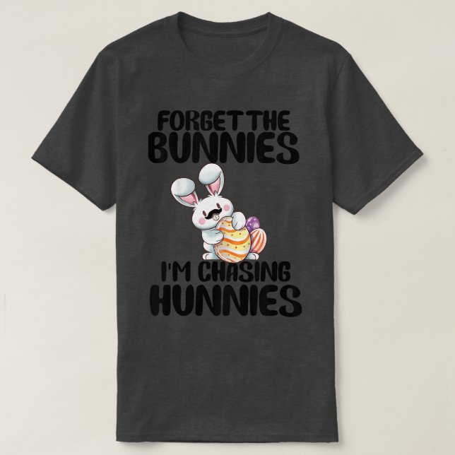 Camiseta As Crianças Esquecem-Se Dos Bunnies Que Estou A Pe (Frente do Design)