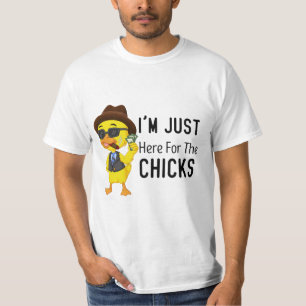 Camiseta As Crianças Estão Aqui Para Os Pintinhos De Pás