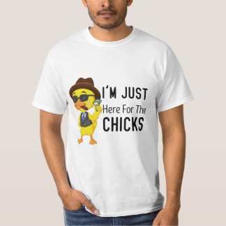 Camiseta As Crianças Estão Aqui Para Os Pintinhos De Páscoa