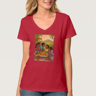 Camiseta as crianças gostam da comida
