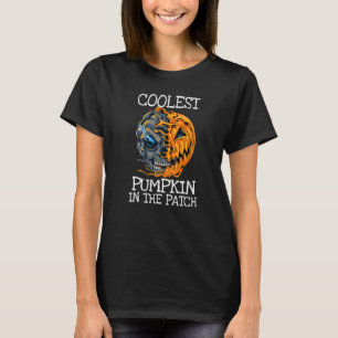 Camiseta As Crianças Mais Legal Abóbora No Remendo Menino P