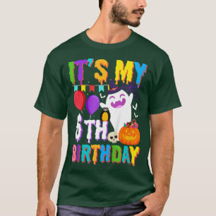 Camiseta As Crianças São O Meu 6 Aniversário Dotado Ghost P
