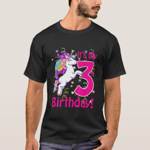 Camiseta As Crianças São O Meu aniversário de 3 anos Uni