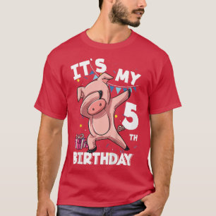 Camiseta As Crianças São O Meu Aniversário De 5 De 5 Anos