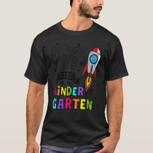 Camiseta As Crianças Se Espalham No Foguete Do Jardim De In