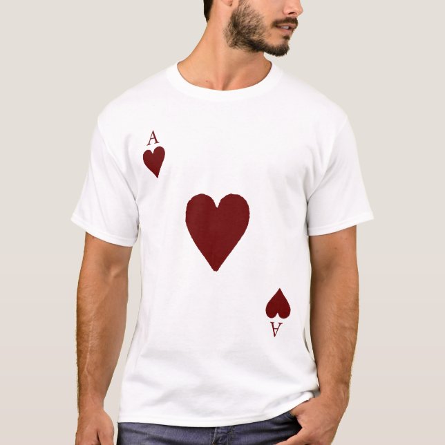 Camiseta Ás de corações (Frente)