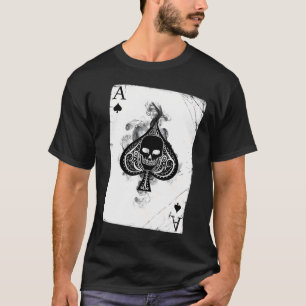Camiseta Ás de Espadas Caveira Texas Hold Em Poker
