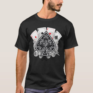 Camiseta Ás De Espadas   Design do compartimento da placa