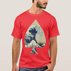 Camiseta Ás de Espadas e Onda de Excelente de Kanagawa 1