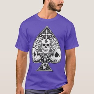 Camiseta Ás de espadas jogando pôquer