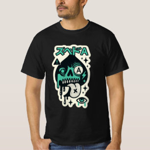 Camiseta Ás de Espadas — Katakana com cabeça de gargalo