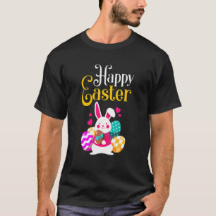 Camiseta Ás De Espadas Páscoa Dia Dançando Esqueleto Bunny