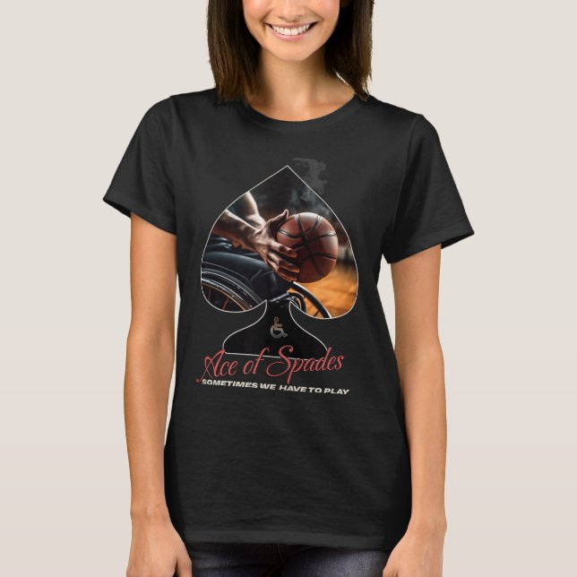 Camiseta Ás De Espadas, Tanque De Basquete Para Cadeira De  (Frente)