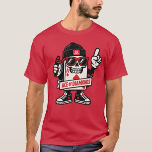 Camiseta Ás de mascote de rua de ouros — High-Roller Editio